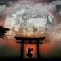 japan moon samurai drawings 1920x1080 wallpaper_wallpaperswa.com_47